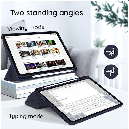 Techsuit Flip Cover Rezistentă Albastru deschia (iPad 2022 10.9'' - iPad 2022 10,9" / iPad 2025 11")