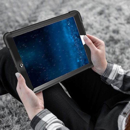 Techsuit Flip Cover Dauerhafte Schwarze (iPad 2017/2018 9.7")