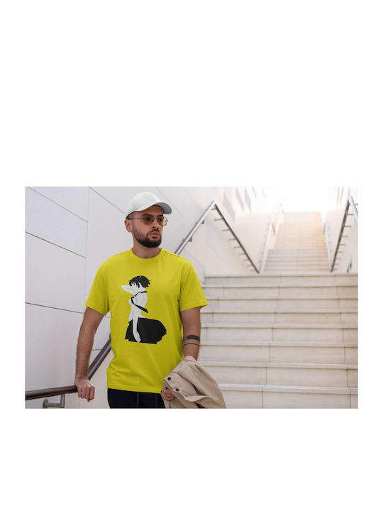 In Profile T-shirt Yellow Cotton