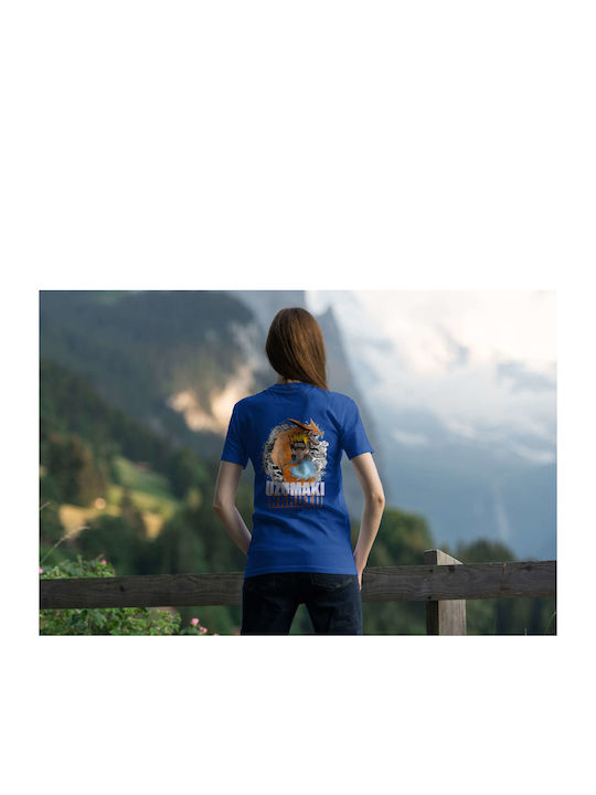 T-shirt Naruto Blau Baumwolle