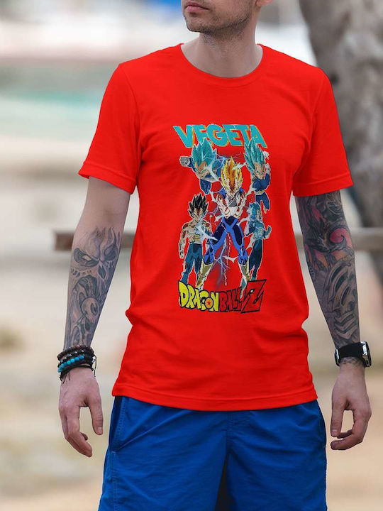 T-shirt Dragon Ball Red Cotton