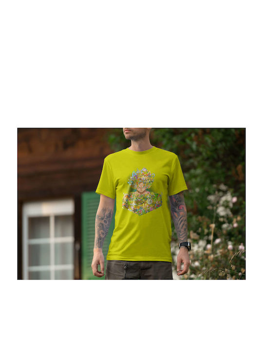 Collage T-shirt Dragon Ball Yellow Cotton