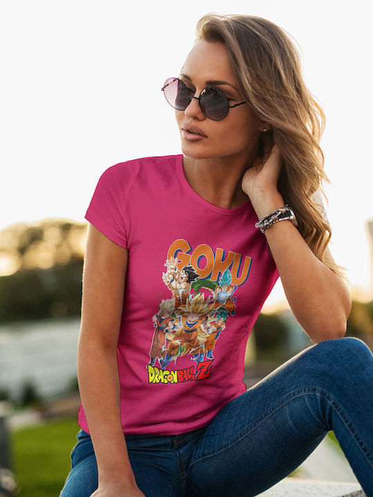 T-shirt Dragon Ball Fuchsia Cotton