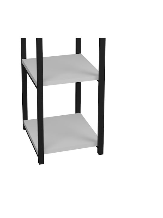 Bookcase Harvey Black-White 33x28x100cm