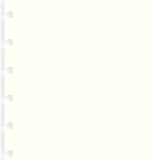 Filofax Notebook Ανταλλακτικές Κόλλες A5 με Λευκές Σελίδες