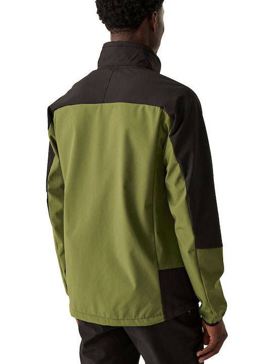 Regatta Men's Winter Softshell Jacket Waterproof and Windproof Green