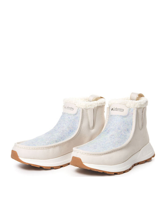 Landroamer Cozy Leather Women's Chelsea Boots Beige