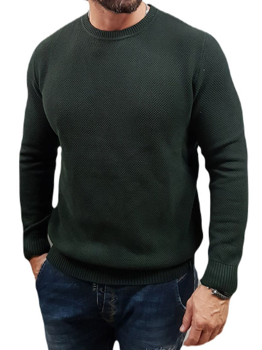 Rebase Men's Long Sleeve Sweater Deep Forest, Green