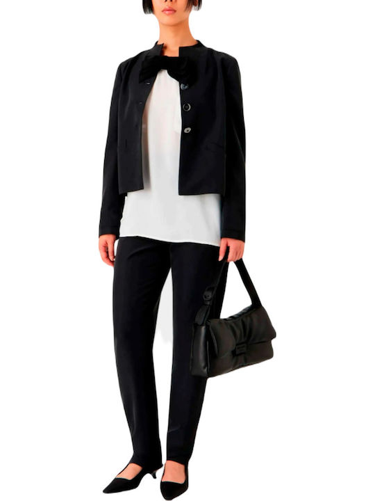 Women's Short Lifestyle Jacket for Winter Black