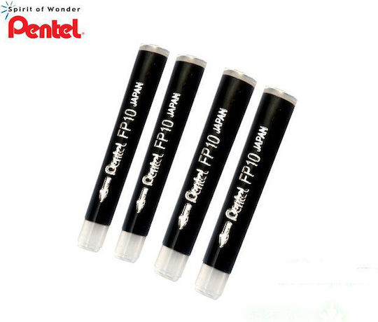 Pentel Replacement Ink for Pen in Black color 4pcs