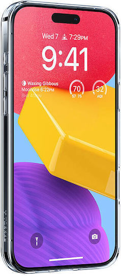 Torras Umschlag Rückseite Silikon 1.5mm Transparent (iPhone 16)