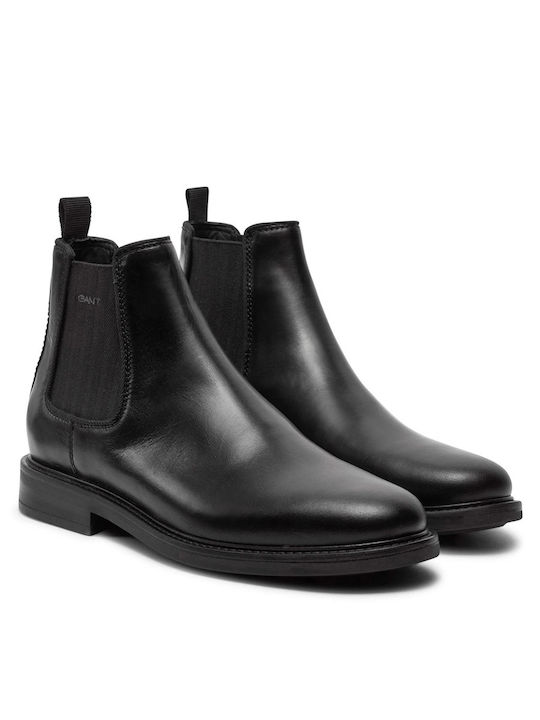 Leather Black Men's Boots