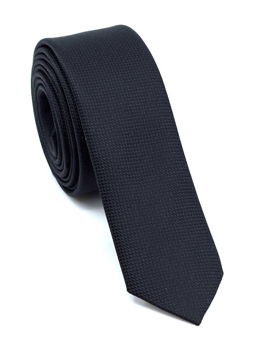 Legend Accessories Σετ Ανδρικής Γραβάτας Συνθετική Μονόχρωμη σε Μαύρο Χρώμα
