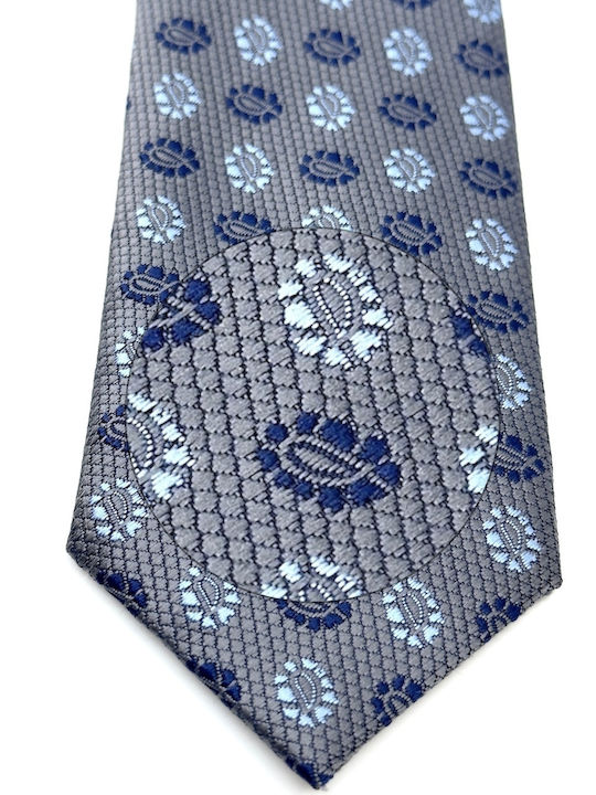 Legend Accessories Herren Krawatten Set Gedruckt in Gray Farbe