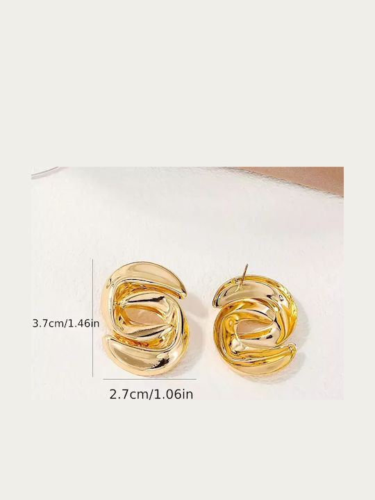 Earrings made of Steel Gold Plated