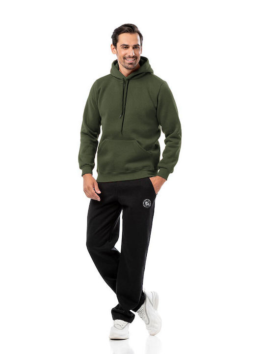 Bodymove Men's Sweatshirt with Hood Khaki