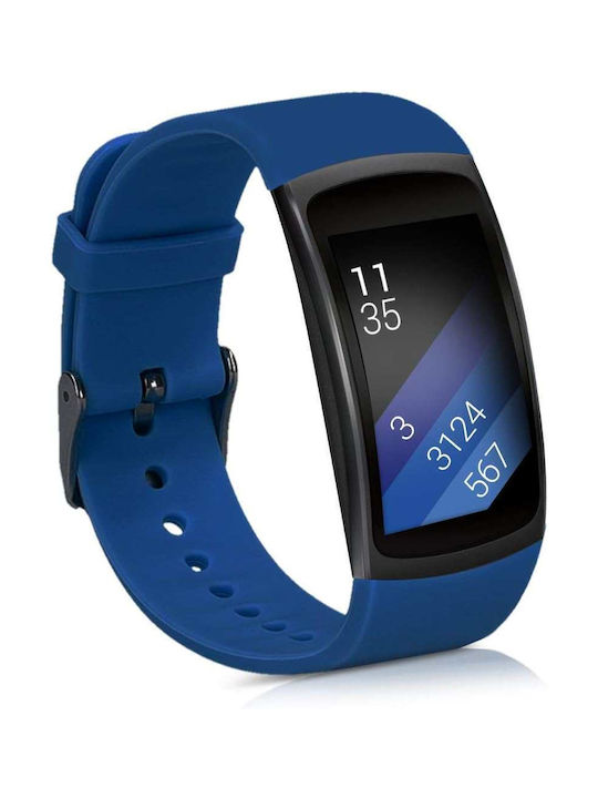 Samsung Λουράκι Σιλικόνης Μπλε (Samsung Gear Fit 2 / Fit 2 Pro)