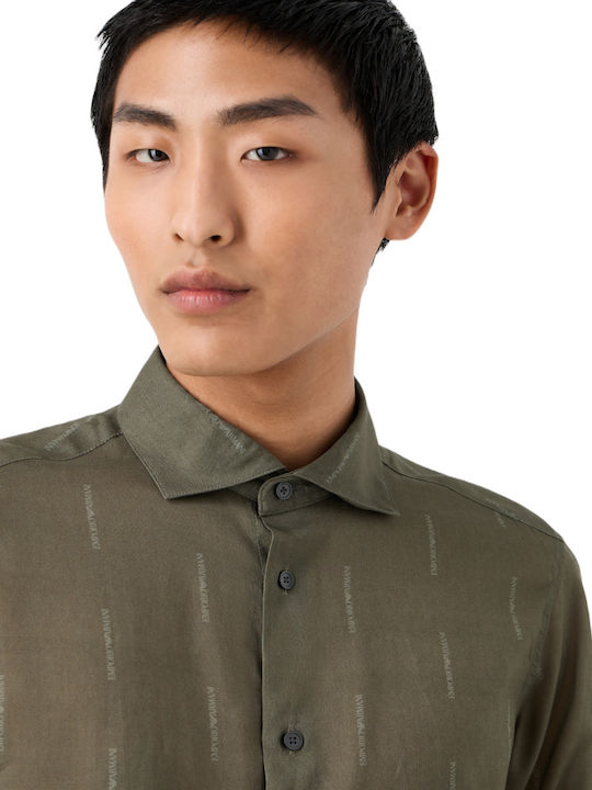 Emporio Armani Men's Shirt Khaki