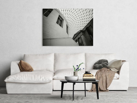 Geometric Architecture Painting A Modern Museum 30x20