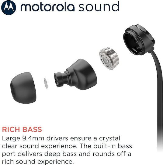 Motorola Earbuds 3cs Earbuds Handsfree Headphones with Connector USB-C Black