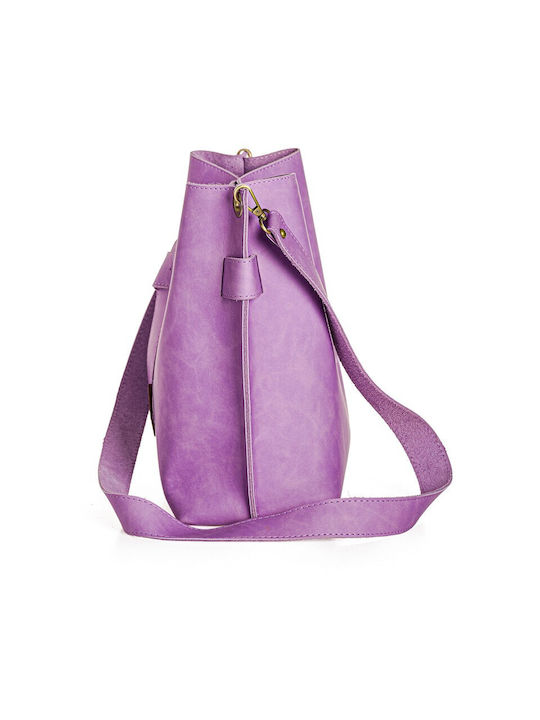 Pierro Accessories Leather Women's Bag Shoulder Lilac