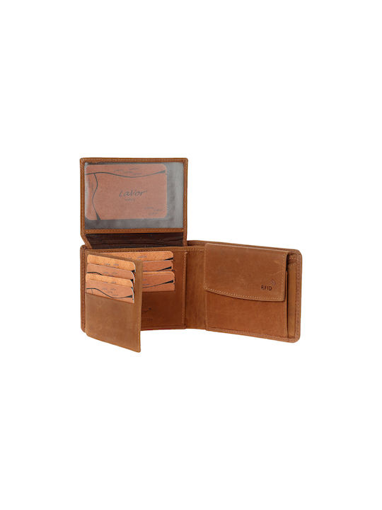 Lavor Men's Leather Card Wallet Brown