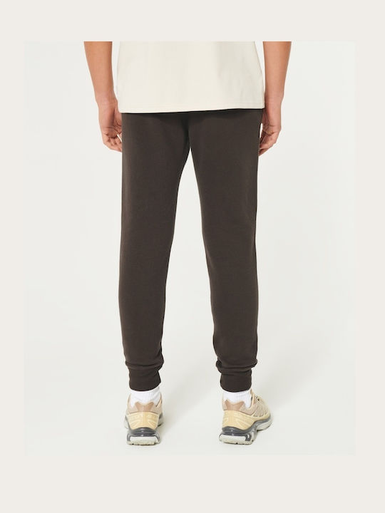 Hollister Pantaloni de trening cu elastic Fleece - Polar Dark Brown