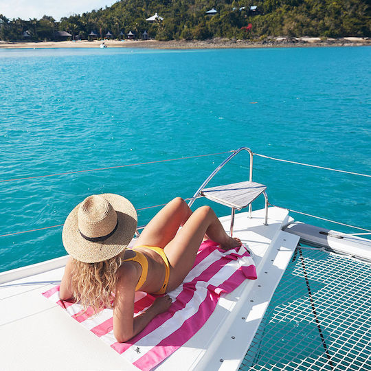 Dock & Bay Quickdry Cabana Πετσέτα Microfiber Σώματος Ροζ 200x90εκ.