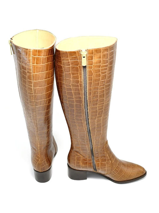 Chaniotakis Leder Damenstiefel Tabac Braun