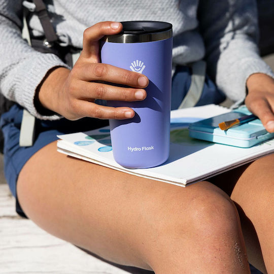 Hydro Flask All Around Tumbler Чаша Термос Неръждаема Стомана 473мл Индиго с Сламка