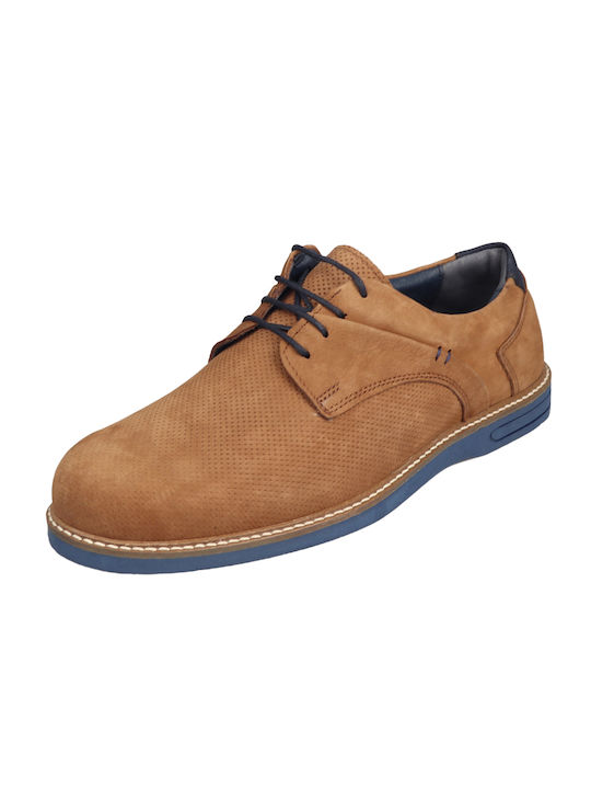 Verraros Men's Suede Casual Shoes Tabac Brown