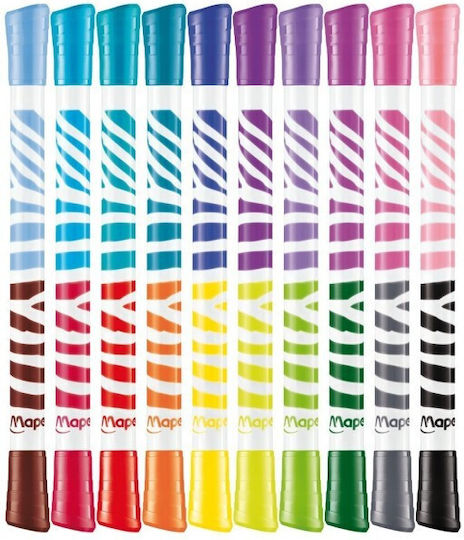 Maped Color' Peps Drawing Markers 4.75mm Set 10 Colors