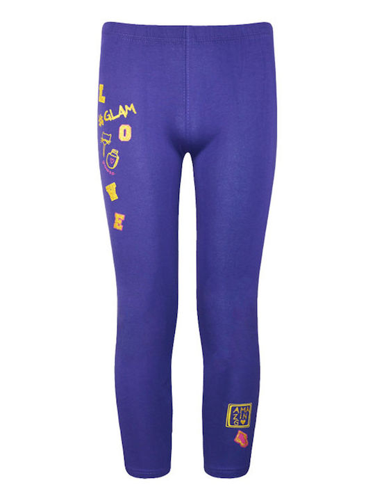 Energiers Kinder Set mit Leggings Winter 2Stück Purple