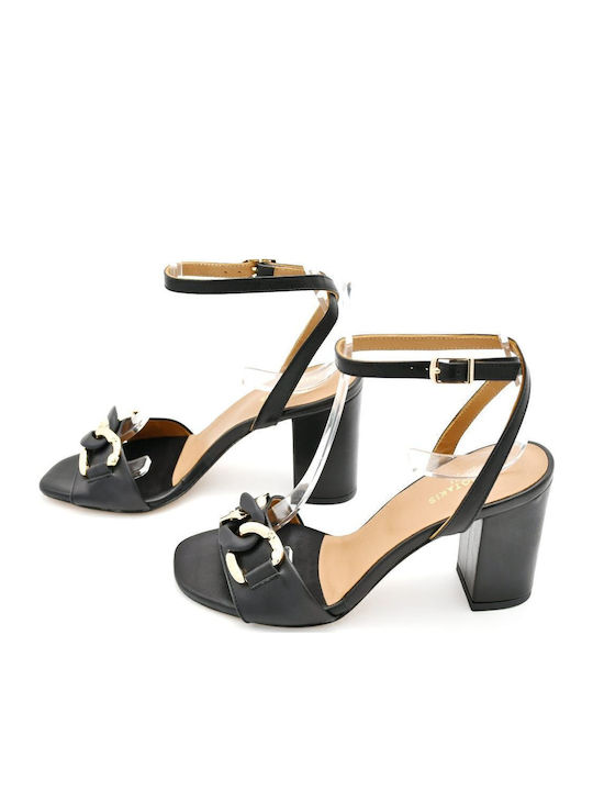Leder Sandalen Schwarz