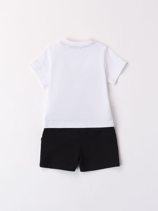 Ducati Kinder Set mit Shorts Sommer 2Stück White, Black