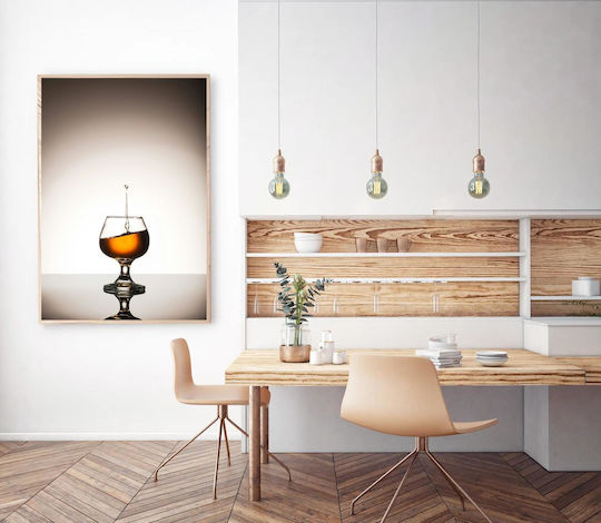 Glas Whiskey Splash Gemälde Whiskey Glas Splash 60x90