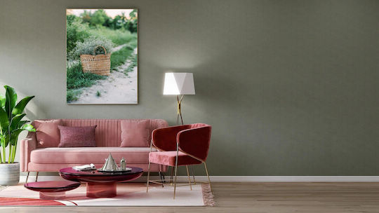 Painting Basket Flowers On A Path 80x120