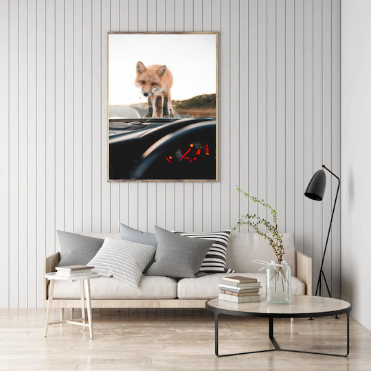 Pictură Vulpe Pe Bordul Mașinii 60x90