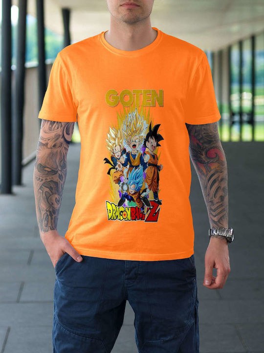 T-shirt Dragon Ball Orange Cotton