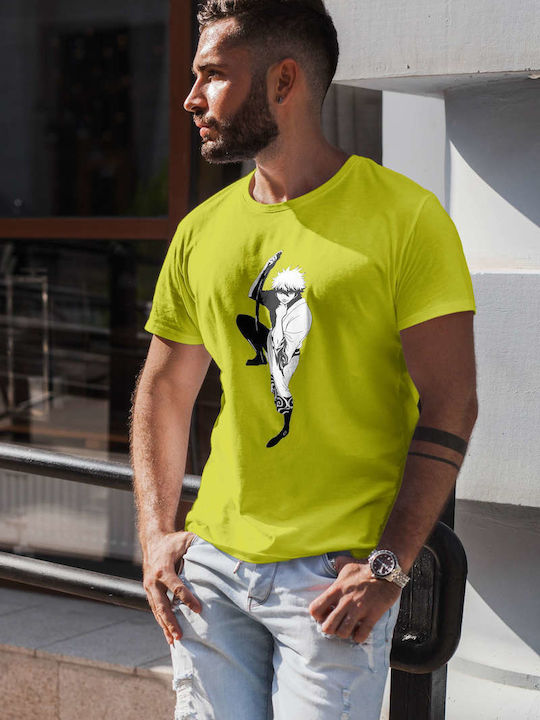 Sword T-shirt Yellow Cotton