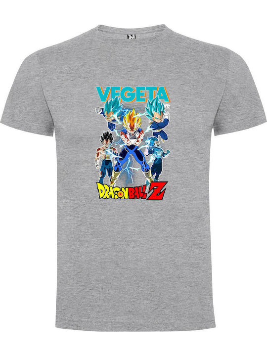 T-shirt Dragon Ball Γκρι Βαμβακερό