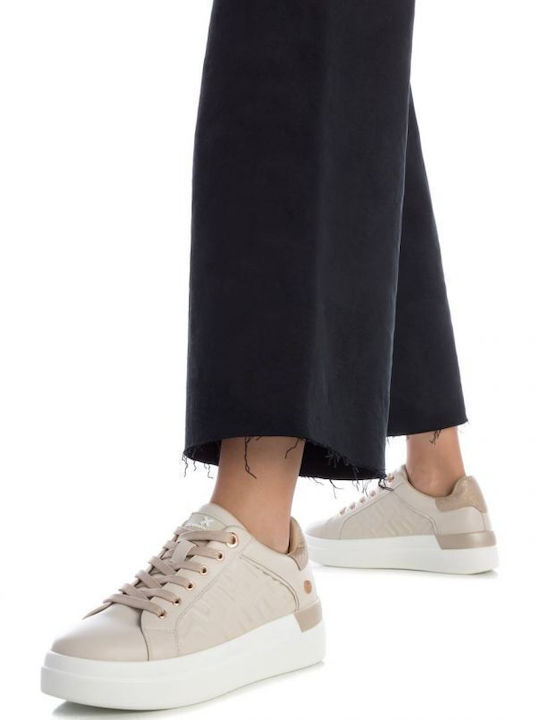 Xti Γυναικεία Flatforms Sneakers Μπέζ