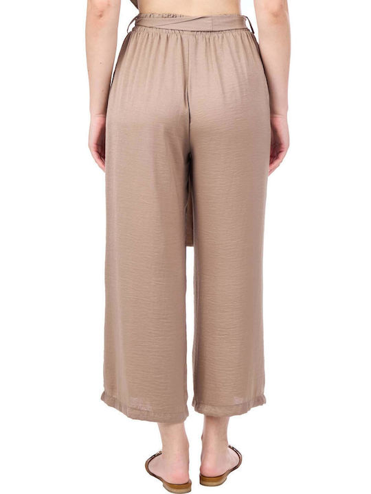 Moutaki Women's Fabric Trousers Beige