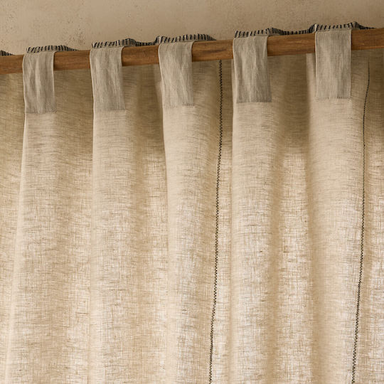 Am.Pm Vorhang mit Tunnel Beige 350527804_6457_46 140x260cm