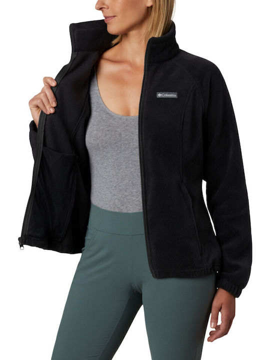 Benton Springs Women's Cardigan with Zipper Black