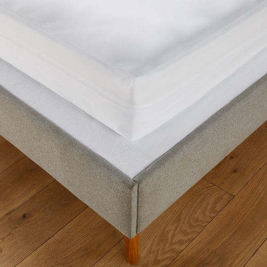 La Redoute Interieurs Προστατευτικό Епитrома Единичен Waterproof с ластици Бял 80x200бр
