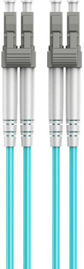 Cablexpert Fiber-Optik-Kabel LC-LC 0,5 m Türkis