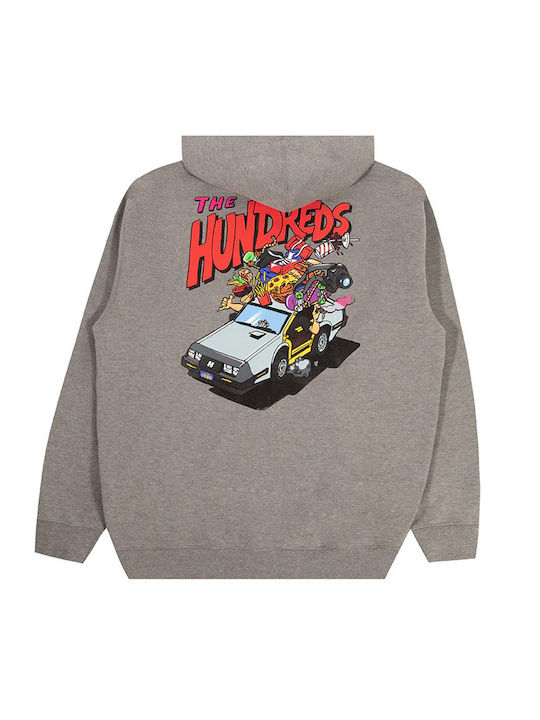 The Hundreds Men's Sweatshirt Jacket with Hood Gray