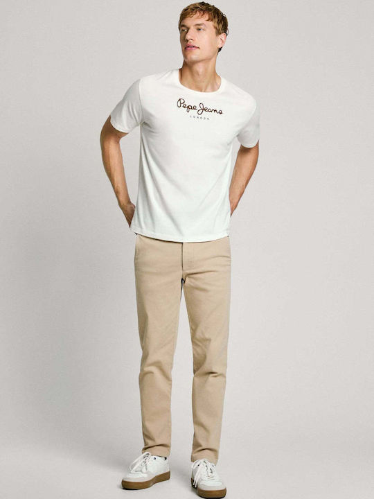 Pepe Jeans Gymdigo Men's Trousers Chino in Slim Fit Beige