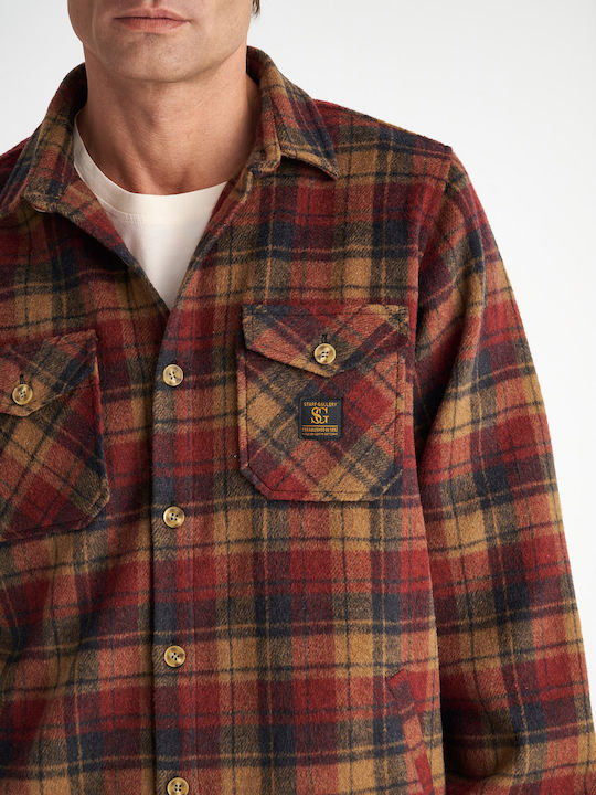Trenton Μακρυμάνικo Overshirt Καρό Καρό